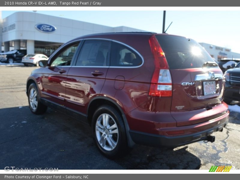 Tango Red Pearl / Gray 2010 Honda CR-V EX-L AWD