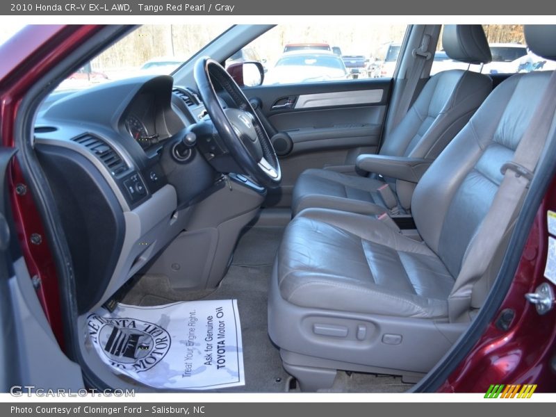 Tango Red Pearl / Gray 2010 Honda CR-V EX-L AWD