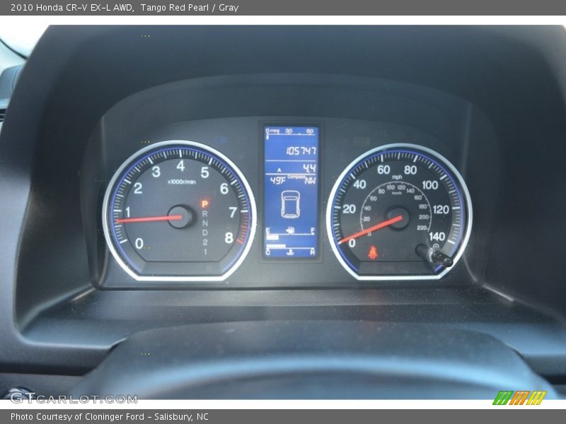 Tango Red Pearl / Gray 2010 Honda CR-V EX-L AWD