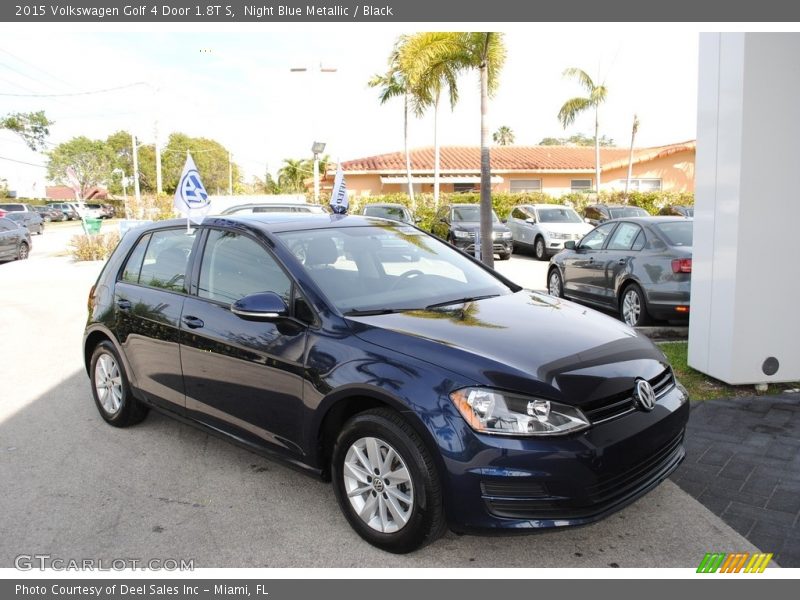 Night Blue Metallic / Black 2015 Volkswagen Golf 4 Door 1.8T S