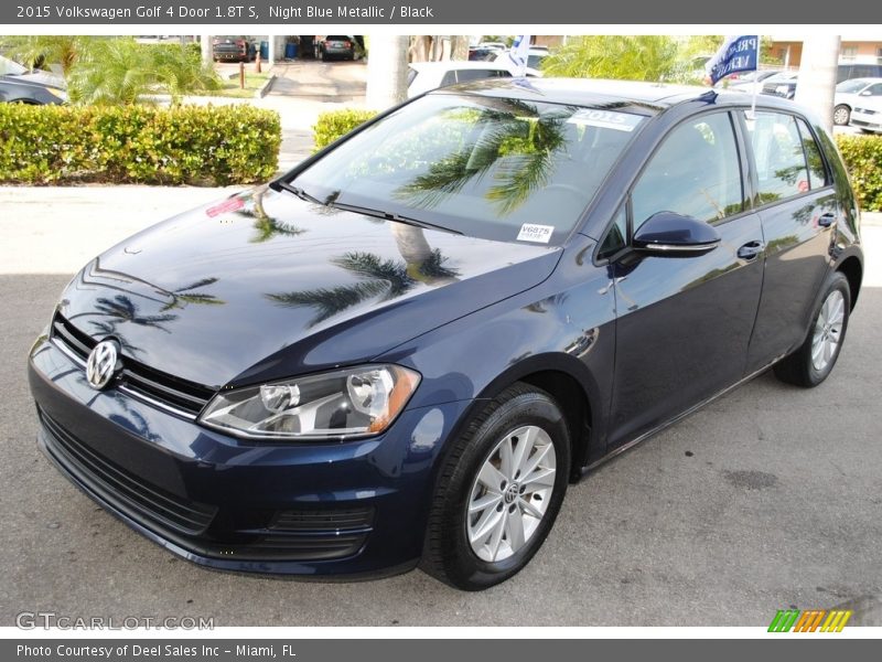 Night Blue Metallic / Black 2015 Volkswagen Golf 4 Door 1.8T S