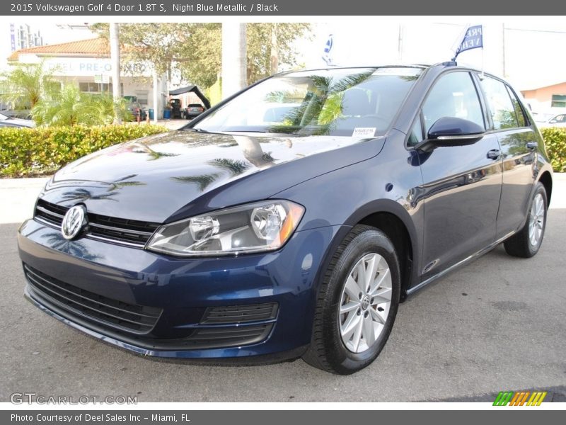 Night Blue Metallic / Black 2015 Volkswagen Golf 4 Door 1.8T S