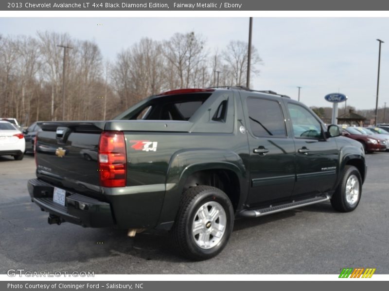 Fairway Metallic / Ebony 2013 Chevrolet Avalanche LT 4x4 Black Diamond Edition
