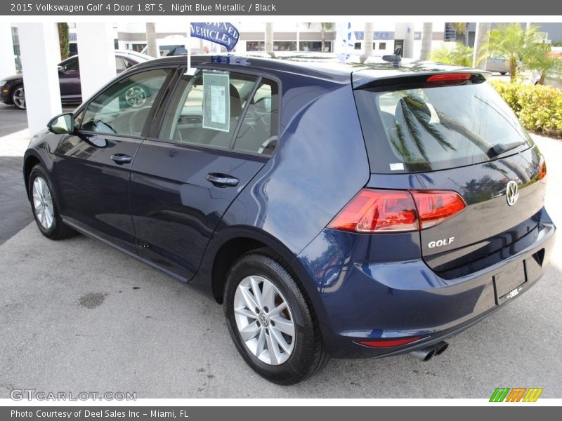 Night Blue Metallic / Black 2015 Volkswagen Golf 4 Door 1.8T S