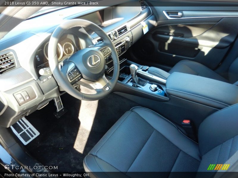 Smoky Granite Mica / Black 2018 Lexus GS 350 AWD