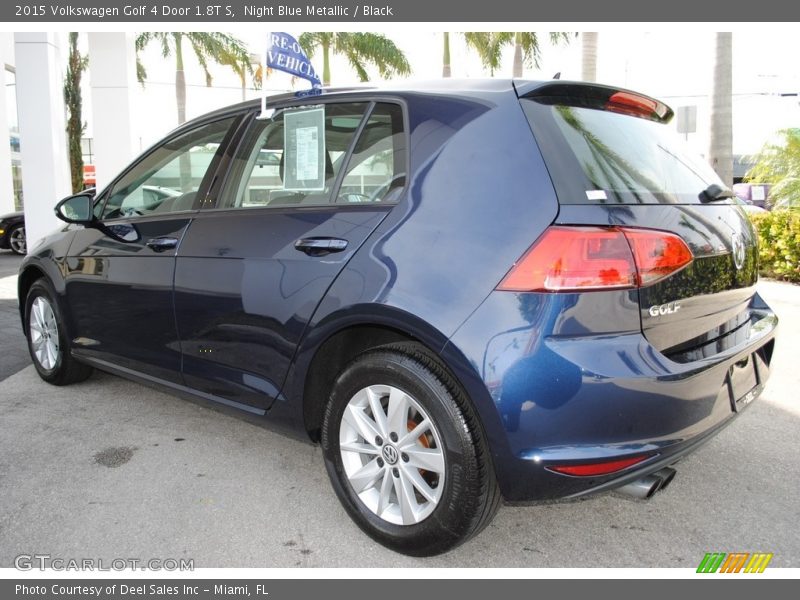 Night Blue Metallic / Black 2015 Volkswagen Golf 4 Door 1.8T S