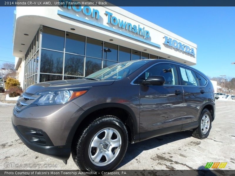 Urban Titanium Metallic / Black 2014 Honda CR-V LX AWD