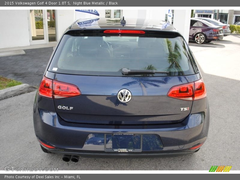 Night Blue Metallic / Black 2015 Volkswagen Golf 4 Door 1.8T S