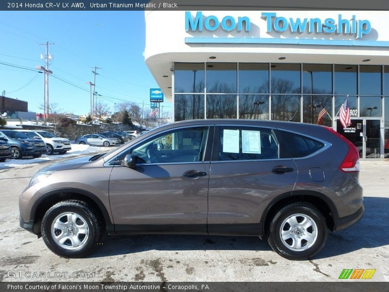 Urban Titanium Metallic / Black 2014 Honda CR-V LX AWD