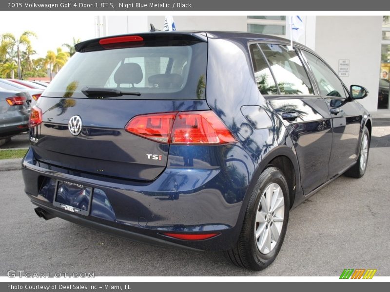 Night Blue Metallic / Black 2015 Volkswagen Golf 4 Door 1.8T S