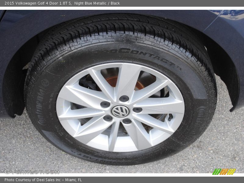 Night Blue Metallic / Black 2015 Volkswagen Golf 4 Door 1.8T S