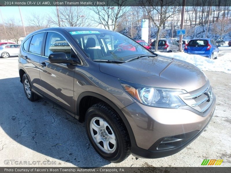 Urban Titanium Metallic / Black 2014 Honda CR-V LX AWD