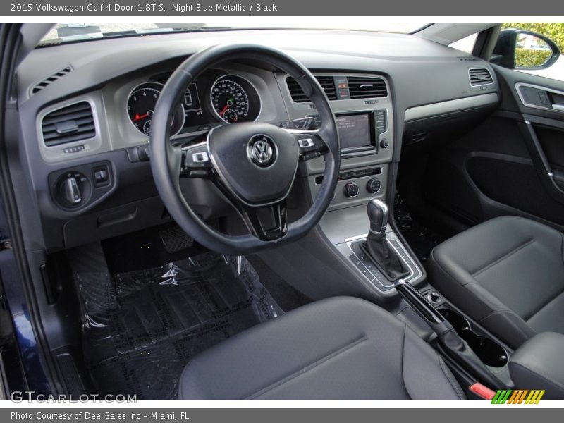Night Blue Metallic / Black 2015 Volkswagen Golf 4 Door 1.8T S