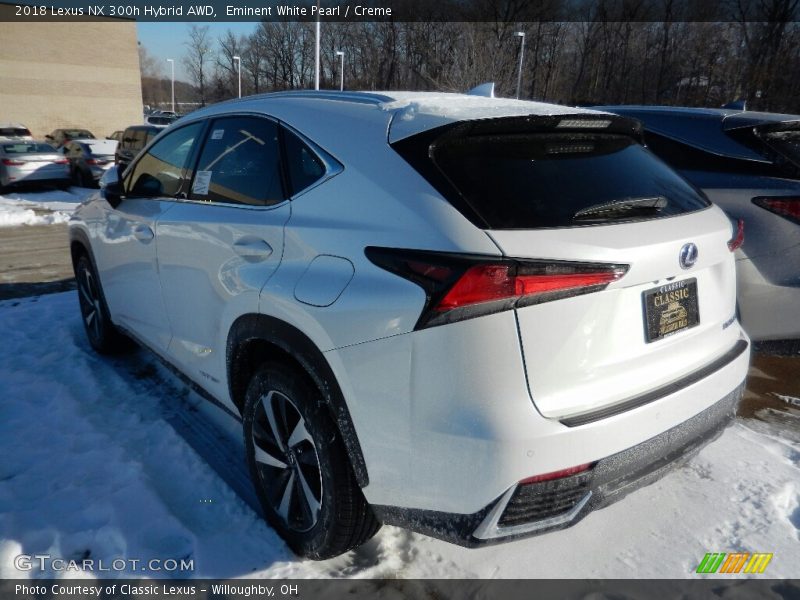 Eminent White Pearl / Creme 2018 Lexus NX 300h Hybrid AWD