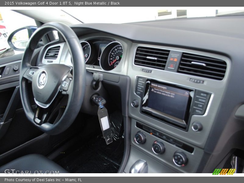 Night Blue Metallic / Black 2015 Volkswagen Golf 4 Door 1.8T S