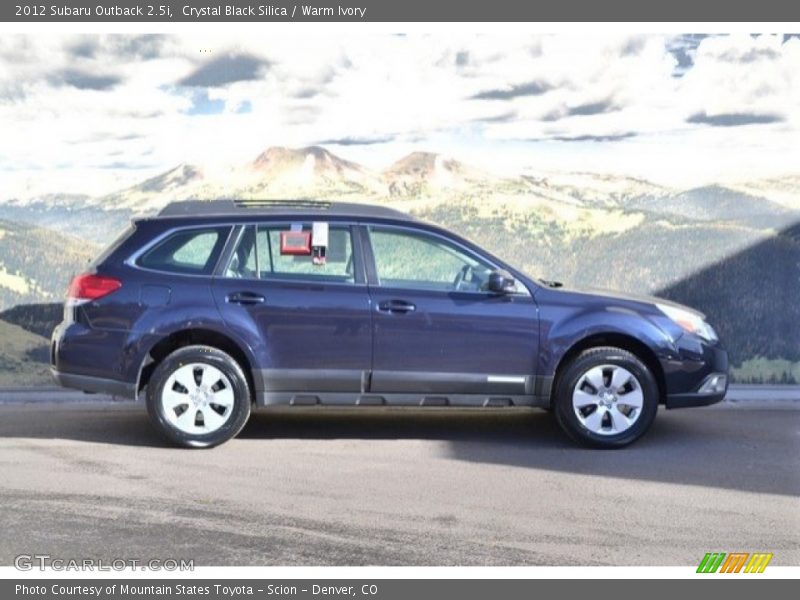 Crystal Black Silica / Warm Ivory 2012 Subaru Outback 2.5i