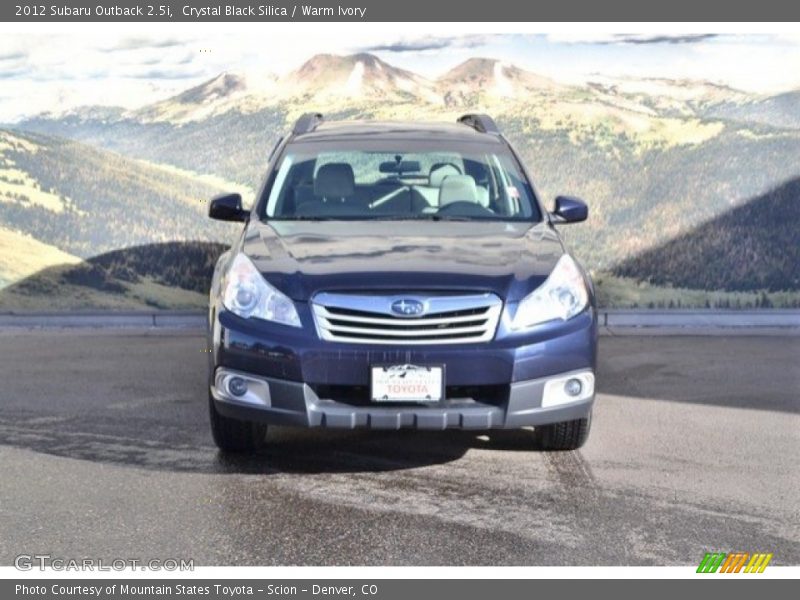Crystal Black Silica / Warm Ivory 2012 Subaru Outback 2.5i