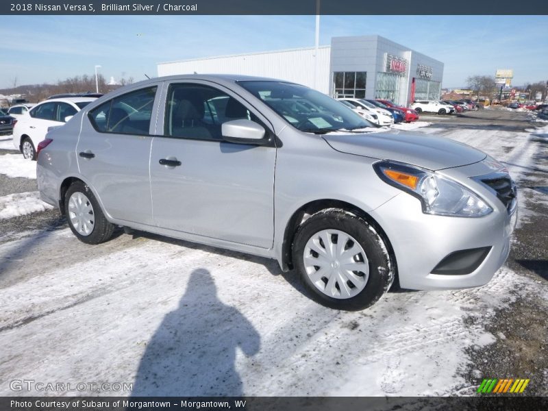 Brilliant Silver / Charcoal 2018 Nissan Versa S