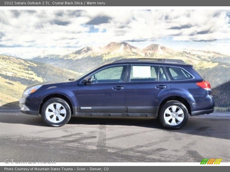 Crystal Black Silica / Warm Ivory 2012 Subaru Outback 2.5i