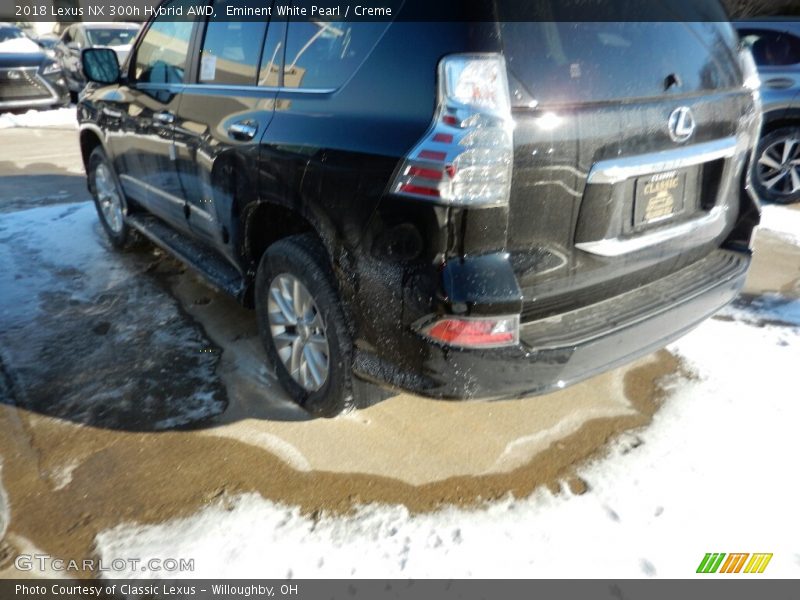 Eminent White Pearl / Creme 2018 Lexus NX 300h Hybrid AWD
