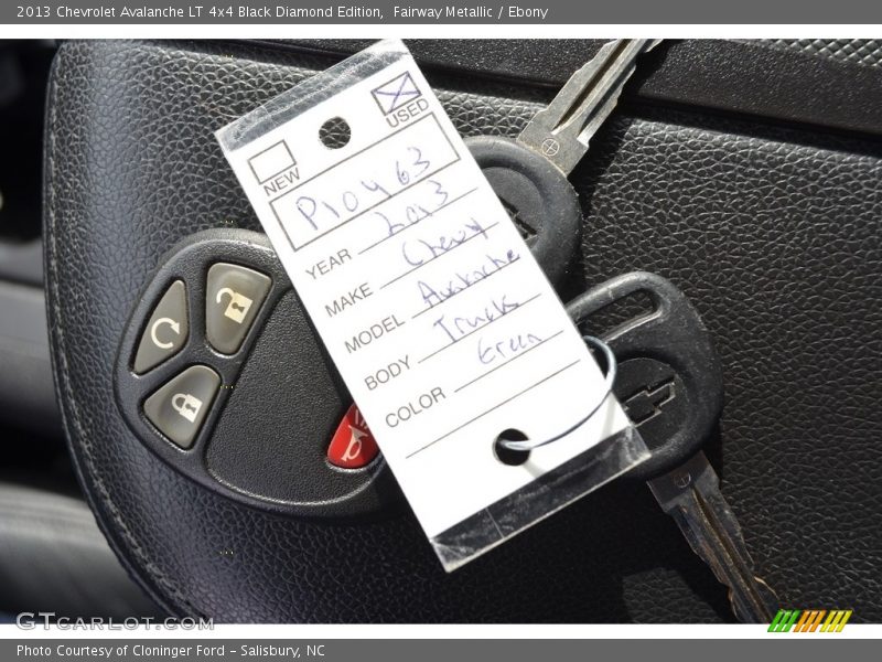 Fairway Metallic / Ebony 2013 Chevrolet Avalanche LT 4x4 Black Diamond Edition