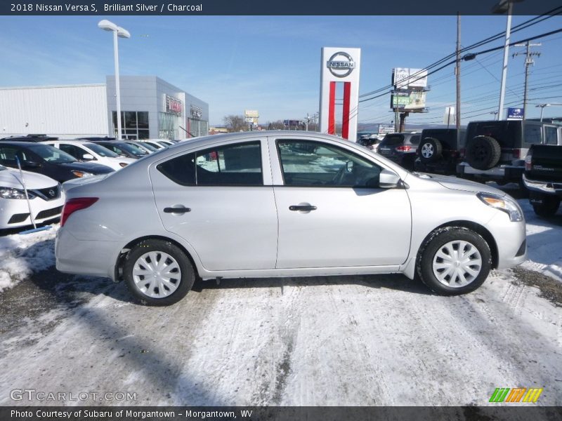 Brilliant Silver / Charcoal 2018 Nissan Versa S