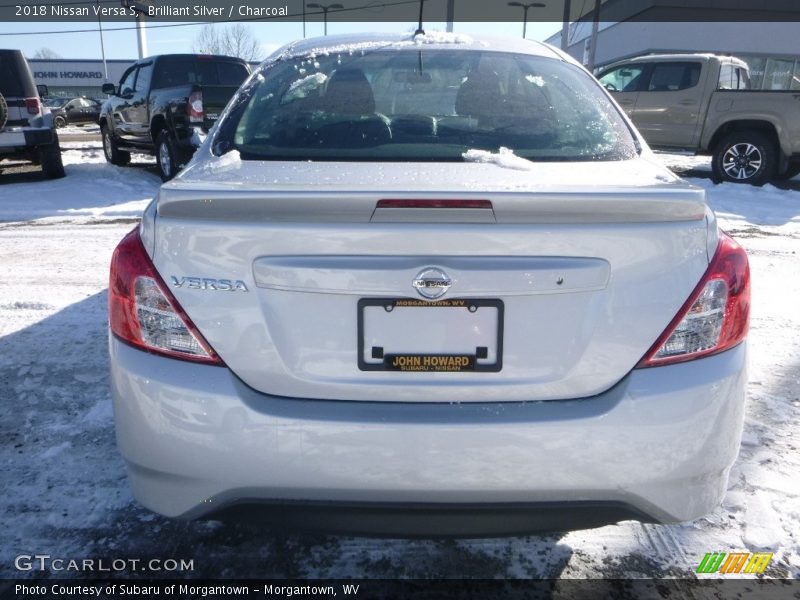 Brilliant Silver / Charcoal 2018 Nissan Versa S