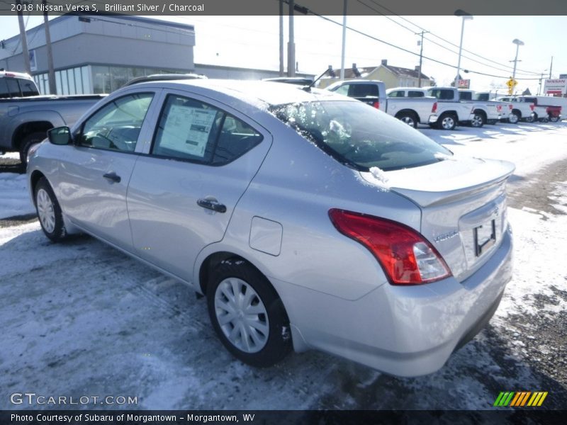 Brilliant Silver / Charcoal 2018 Nissan Versa S