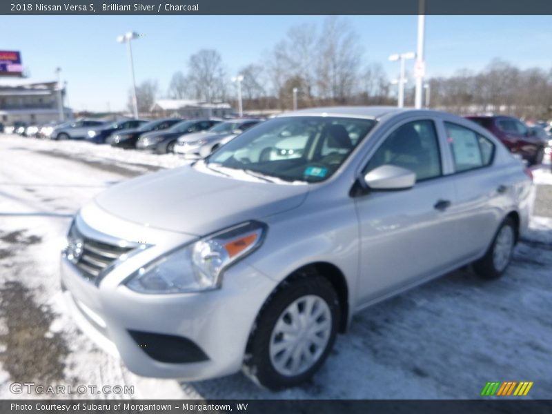 Brilliant Silver / Charcoal 2018 Nissan Versa S