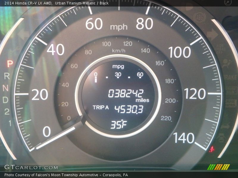 Urban Titanium Metallic / Black 2014 Honda CR-V LX AWD