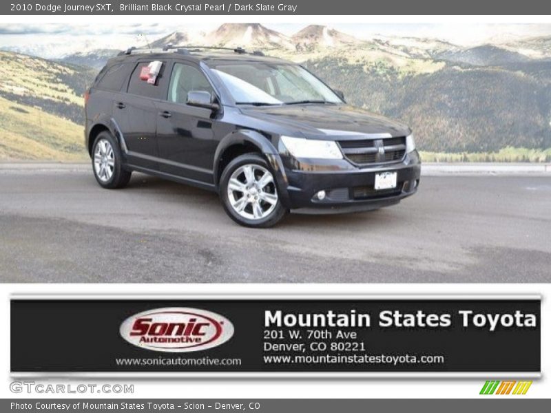 Brilliant Black Crystal Pearl / Dark Slate Gray 2010 Dodge Journey SXT