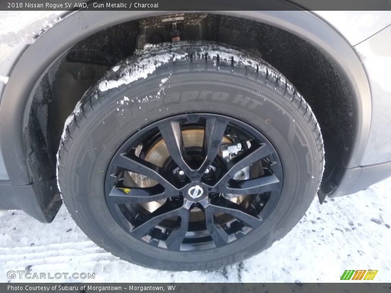 Gun Metallic / Charcoal 2018 Nissan Rogue SV AWD