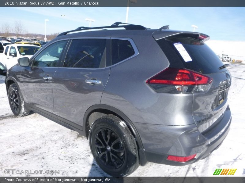 Gun Metallic / Charcoal 2018 Nissan Rogue SV AWD