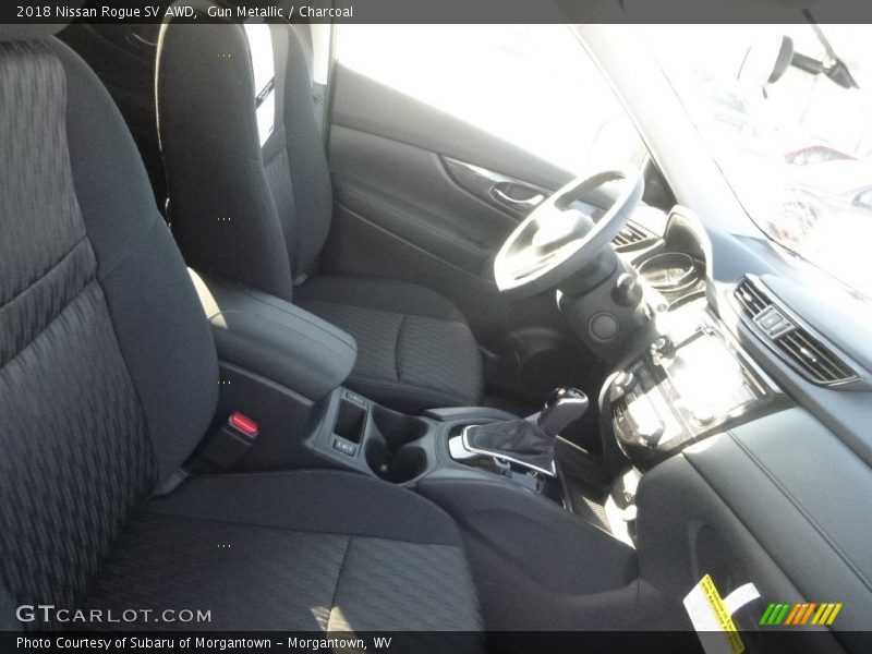 Gun Metallic / Charcoal 2018 Nissan Rogue SV AWD