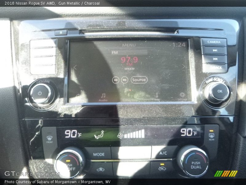 Gun Metallic / Charcoal 2018 Nissan Rogue SV AWD