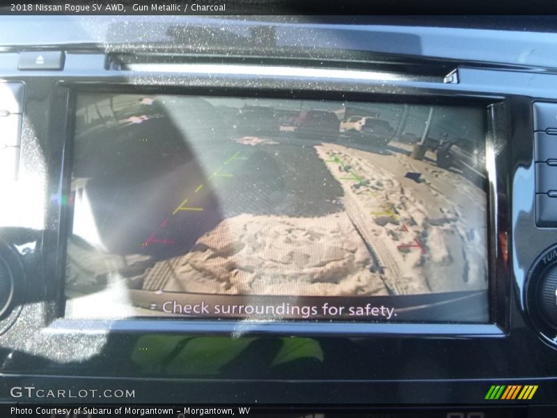 Gun Metallic / Charcoal 2018 Nissan Rogue SV AWD