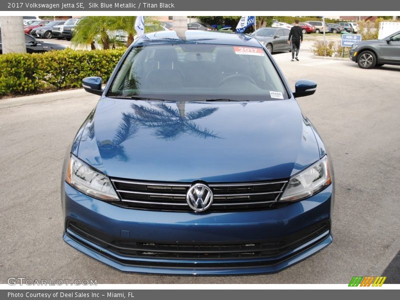 Silk Blue Metallic / Titan Black 2017 Volkswagen Jetta SE