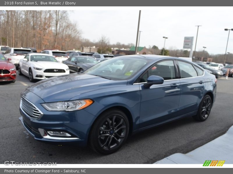 Blue Metallic / Ebony 2018 Ford Fusion S