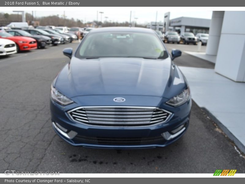 Blue Metallic / Ebony 2018 Ford Fusion S