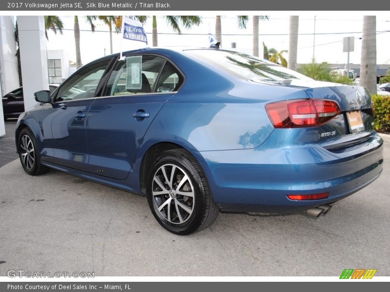 Silk Blue Metallic / Titan Black 2017 Volkswagen Jetta SE