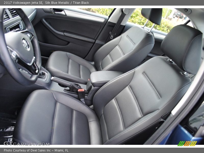 Silk Blue Metallic / Titan Black 2017 Volkswagen Jetta SE