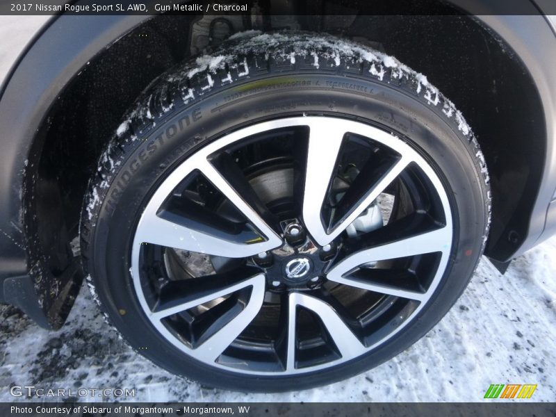 Gun Metallic / Charcoal 2017 Nissan Rogue Sport SL AWD