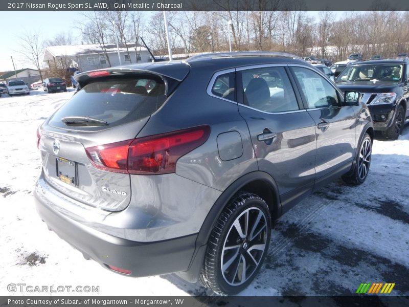 Gun Metallic / Charcoal 2017 Nissan Rogue Sport SL AWD