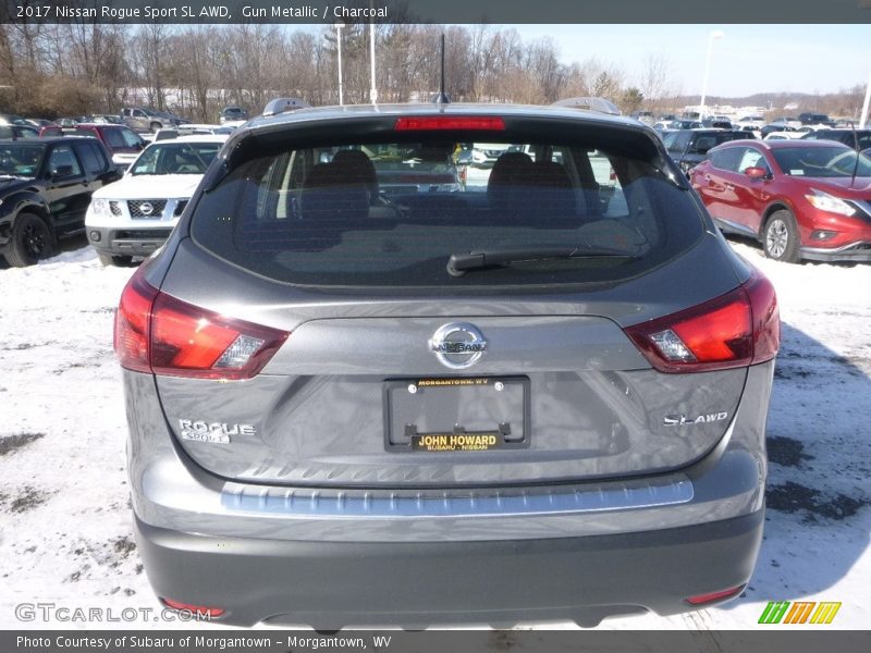 Gun Metallic / Charcoal 2017 Nissan Rogue Sport SL AWD