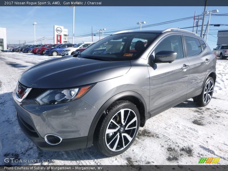 Gun Metallic / Charcoal 2017 Nissan Rogue Sport SL AWD