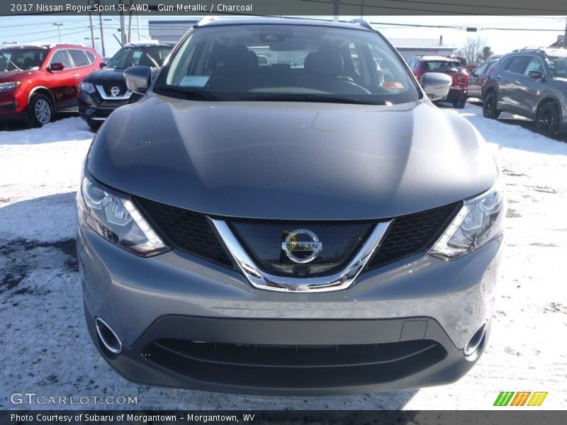 Gun Metallic / Charcoal 2017 Nissan Rogue Sport SL AWD