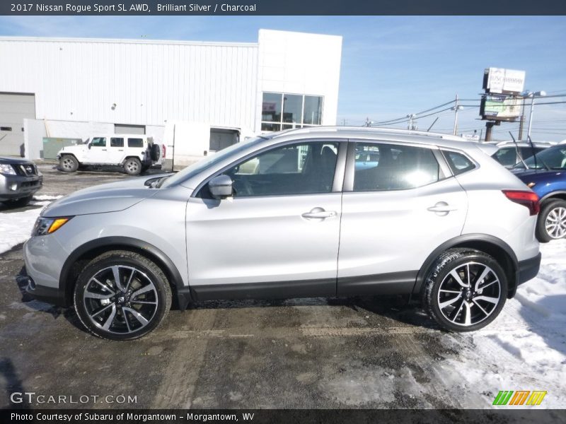 Brilliant Silver / Charcoal 2017 Nissan Rogue Sport SL AWD