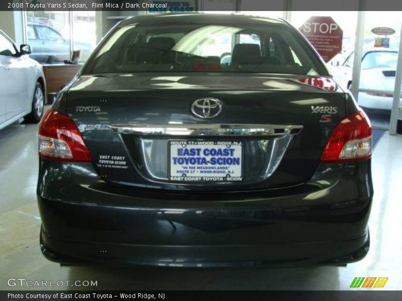Flint Mica / Dark Charcoal 2008 Toyota Yaris S Sedan