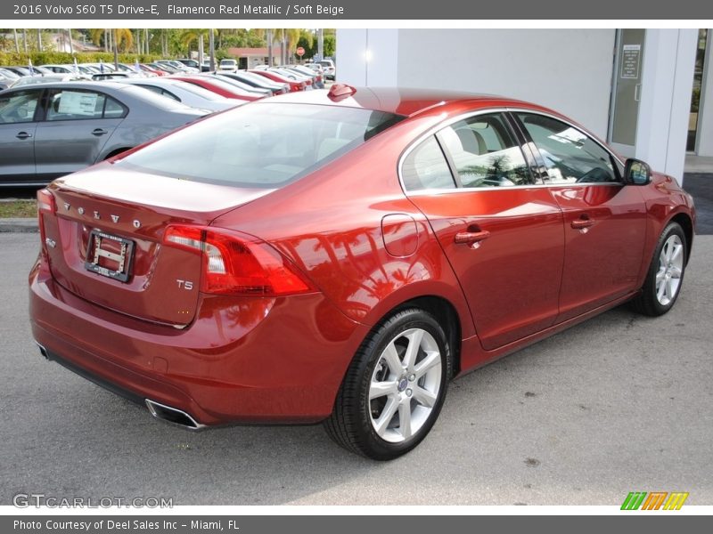 Flamenco Red Metallic / Soft Beige 2016 Volvo S60 T5 Drive-E