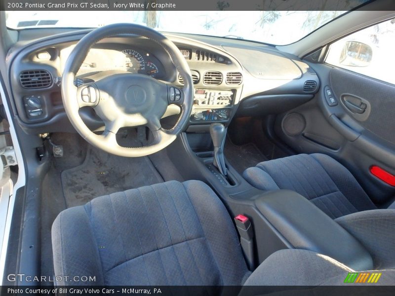 Ivory White / Graphite 2002 Pontiac Grand Prix GT Sedan